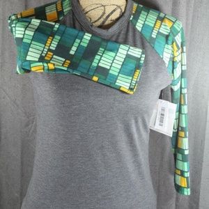 Lularoe Randy Baseball T, xxs nwt